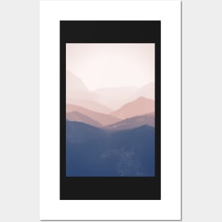 Mist Mountains Landscape Posters and Art